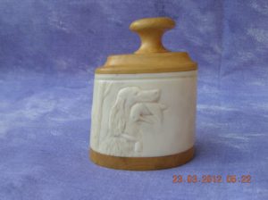 La becasse est pour mon Patron - sculpture animalière en os
